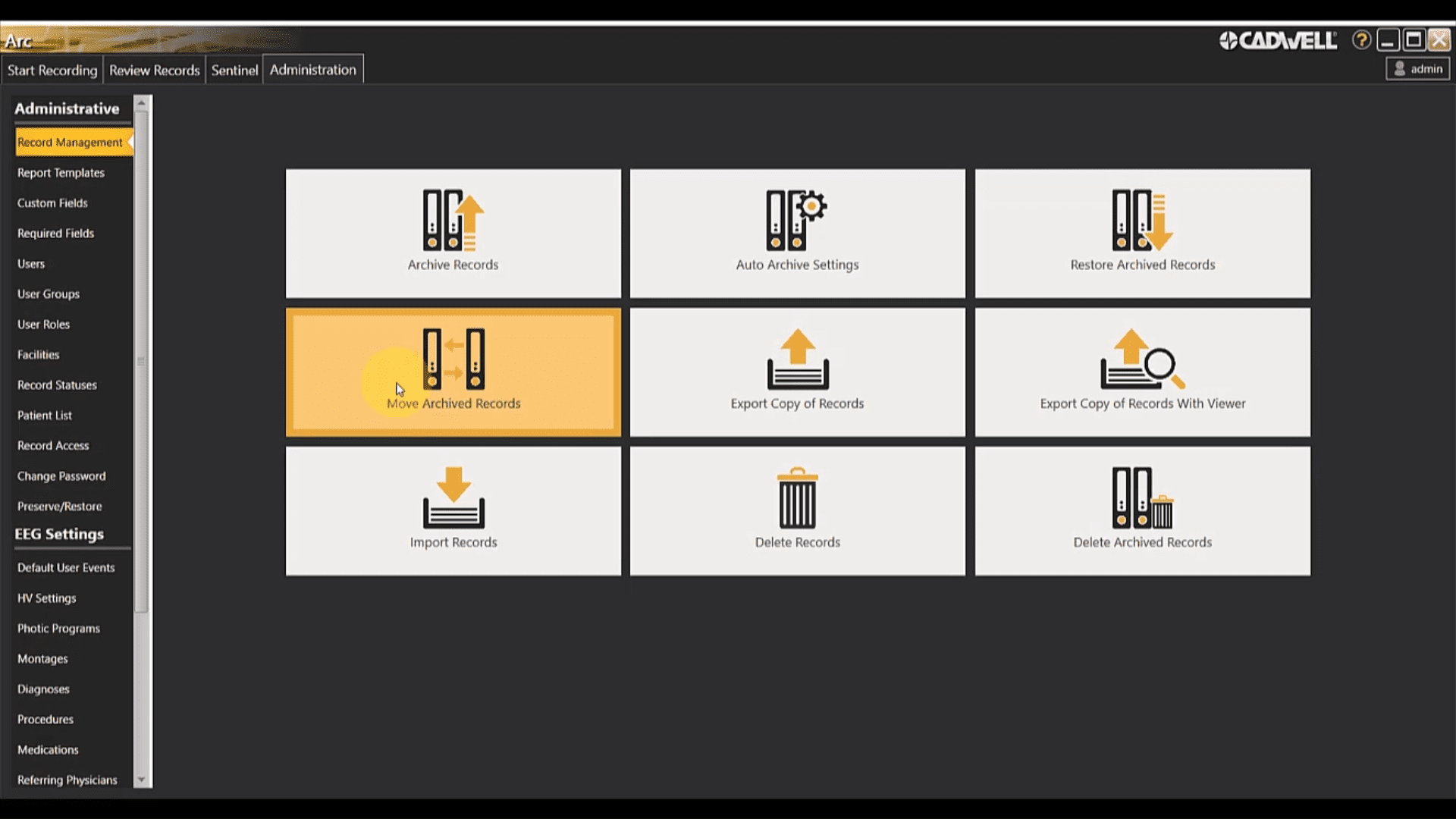 Move Archived Records