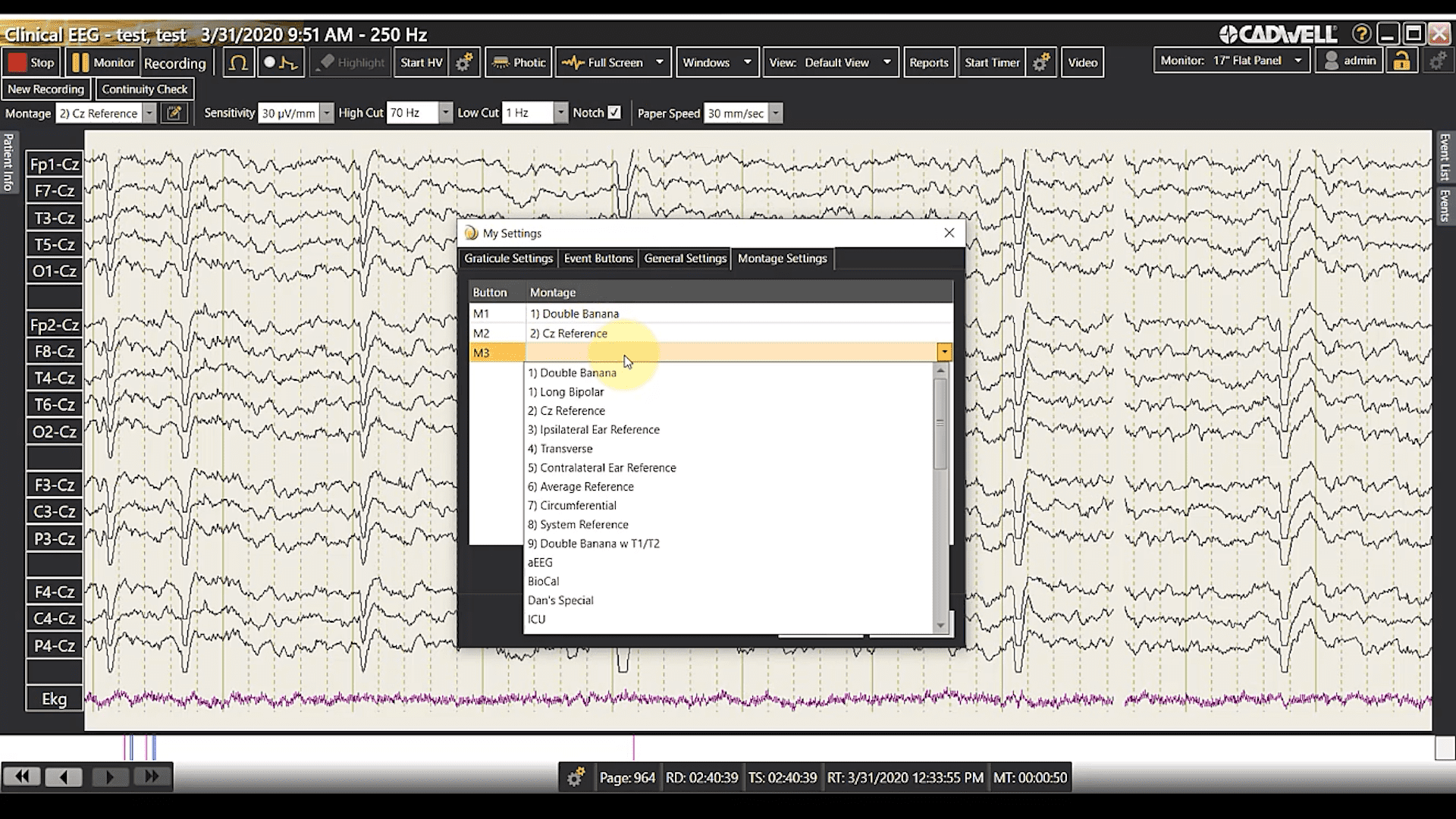 Montage Selection and Custom Buttons