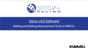 NMUS+ Adding and Editing Measurement tools - Sierra 4